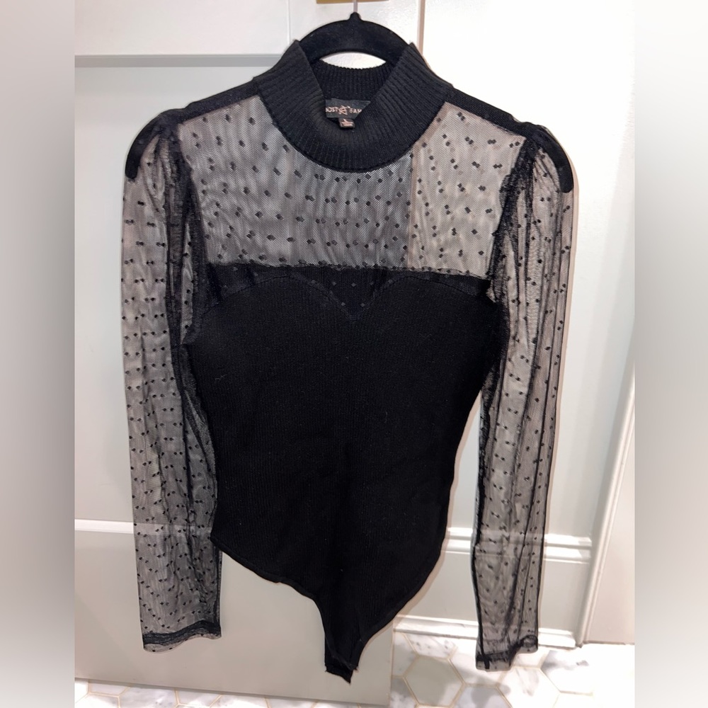 Almost Famous, Long sleeve/Turtleneck/Body Suit, Black, Large
